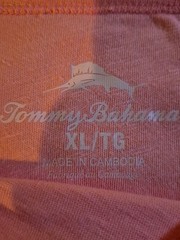 $49.50 TOMMY BAHAMA Pocket T Shirt Orange XL 100% Cotton – WORN ONCE!