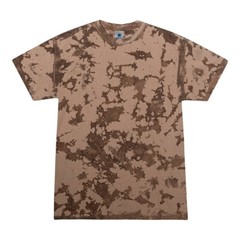 Multi-Color Tie Dye Iced T-Shirts, Adults Short Sleeve Cotton Colortone