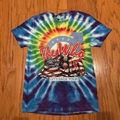 The Who “Hit’s Back” North American Tour 2022 Tie Dye Concert T-Shirt Medium M
