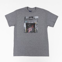 Reebok Men Logo Graphic T-Shirt Dark Gray Size XL