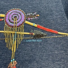 Vintage 1994 Native American Horse Rider Dream Catcher AOP T-Shirt USA Made – XL
