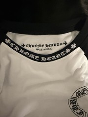 Chrome Hearts Men’s White/Black Long Sleeve Logo Graphic Tee L/XL