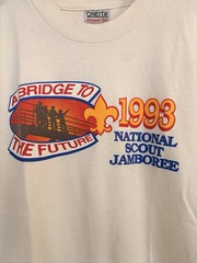 Vintage Single Stitch Boy Scouts 1993 National Scout Jamboree T-Shirt L