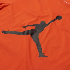 Nike Air Jordan Men’s T-Shirt Orange Size S-2XL Casual Top