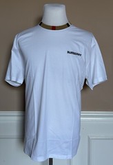 Burberry Jayson White Cotton T-shirt L (Oversized) 8078115 NWT $370
