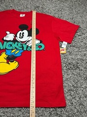NEW Disney Parks Shirt Adult Large Red Mickey Mouse And Co Blue Black Yellow