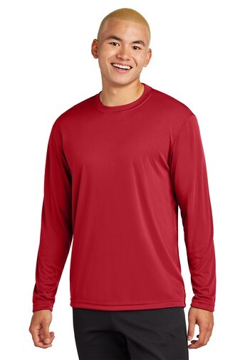 Medium – Sport-Tek Long Sleeve PosiCharge Competitor Tee ST350LS – True Red