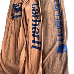 Carhartt Long Sleeve T-Shirt Bundle Mens 2XL Brown Camo Pocket Distressed 2pk