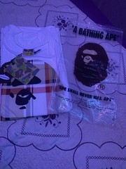 A Bathing Ape BAPE Ape Head Graphic Print Tee XL Regular Fit Cotton Crew