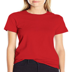 Solid color crew neck casual T-shirt-100% cotton, unisex.