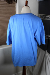 Mustang Mens Shirt Extra Large Car Graphic Tee Blue Cotton Easy Care