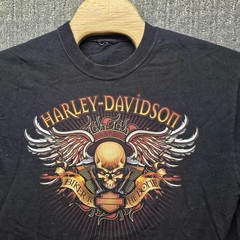 Harley Davidson Wildwood NJ T-Shirt Men Medium Pirate Skull Graphic Biker No Tag
