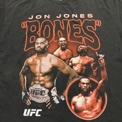 XL Jon Bones Jones UFC Fighting MMA Boxing Black Shirt GOAT Streetwear