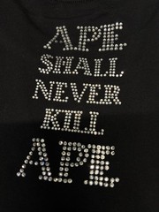 A Bathing Ape Rhinestone Logo Relaxed Fit T-shirt size 3xl