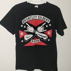 Brantley Gilbert Nation Stone Cold Country Short Sleeve T-Shirt Size Small Black