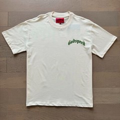 NEW Godspeed Masked Skull Print Logo tee men’s washed short sleeved T-shirt