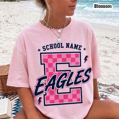 Custom School Mascot Shirt Groovy School Spirit Back To School Tee