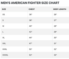 AMERICAN FIGHTER Black WESTEND Athletic Graphic T-shirt NWT