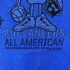 Jordan Jumpman T Shirt Mens 2XL Blue Laney Buccaneers Short Sleeve Cotton Faded