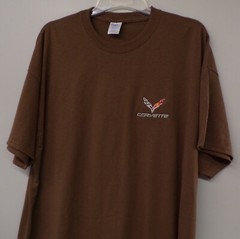 Chevrolet Corvette C7 Sports Car Embroidered T-Shirt S-6XL, LT-4XLT Chevy New