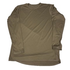 US Military Tan 499 Cold Weather Lightweight Undershirt Small Reg Miliken Brown