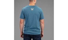 Vortex Optics Logo Short Sleeve Men T-Shirts Steel Blue Heather Camo Medium M