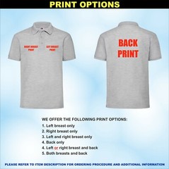 Custom Printed Polo Shirt Unisex Personalised Stag Workwear Event Club