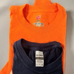 Lot of 10 Crew Neck Pull Over Long Sleeve T-shirts Mens Size S/M/L