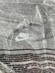 Nike Men’s Sportswear Club Long-Sleeve T-Shirt- Dark Grey Heather- Size Medium