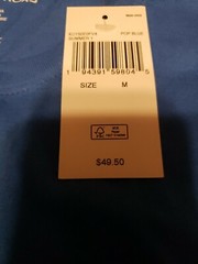 NWT $49.50 Men’s MICHAEL KORS Designer Pop Blue Cotton T-Shirt w/Black Logo