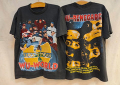 Vintage Wu-Tang Clan Wu World Renegades 90s Rap Hip Hop Graphic Tee S-5XL