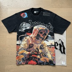 NEW Mens Godspeed Skeleton picking honey Tee Washed Short sleeved T-shirt