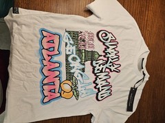 Supply & Demand City Graphic Logo Crew Neck Short Sleeve Tee Mens White S Jersey