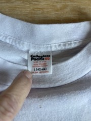 Vintage Single Stitch USPTA Tennis T Shirt As Is Lrg