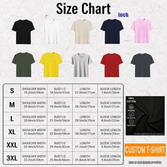 Print Your Photo Text Logo Custom DIY Cotton Tee Personalized Unisex Shirt