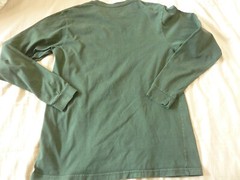 Patagonia Long Sleeve Shirt Dark Green Organic Cotton Regular Fit Adult Sz M