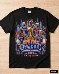 Blue Orange Victory Shirt NYC Basketball Championship Graphic