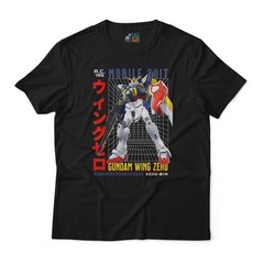 Mobile Suit Gundam Wing Zero XXG-01W Mecha Anime T-Shirt