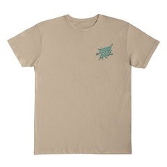 Santa Cruz SHARK JAW LOGO Skateboard T Shirt TAN