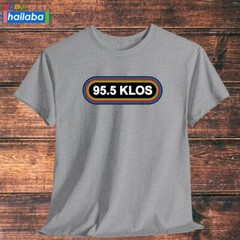 95.5 Klos Rocks Radio Logo Shirt Black/Navy/Grey/White/Orange T-Shirt S-5XL