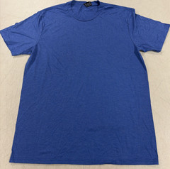 District Perfect Tri DTG Crew-Neck Adult T-Shirt Short Sleeve Blue Size L New