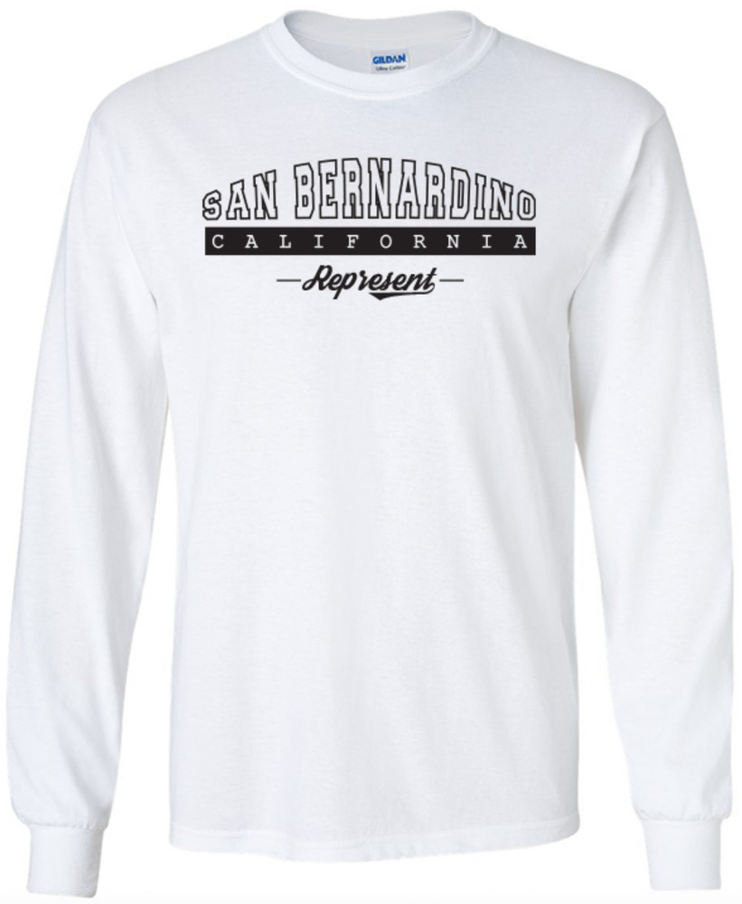 San Bernardino California State T-Shirt Long Sleeve Graphic Tees Unisex apparel