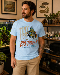 Tiny Fish Big Threat Apistogramma Dwarf Cichlid Aquarium T-Shirt Tee Gift Keeper