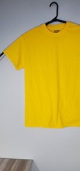 5 Count Yellow Gildan Dryblend T-Shirts. Med 50% Cotton/ Polyester Several Avail