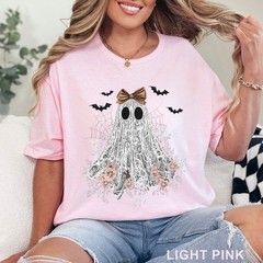 Halloween Lace Ghost Shirt, Cute Floral Ghost Shirt, Spooky Fall Floral, 203651