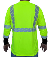 Crew Yellow Safety Shirt Reflective High Visibility ANSI Class 3/Level 2 Type R