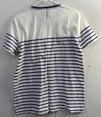 Mens Polo Ralph Lauren Striped Classic Fit Pocket T-Shirt Size Medium White Yale
