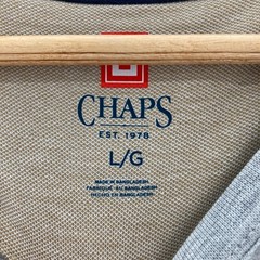 Chaps Henley Thermal Shirt Mens Large Gray Waffle Knit Casual Preppy Travel NWT
