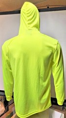 Hi Vis Long Sleeve Safety Shirt W/ Hoodie, Quick Dry Polyester Birdeye mesh