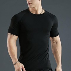 Men’s Easy Care Tight Top Polyester Round Neck for All Season Activities
